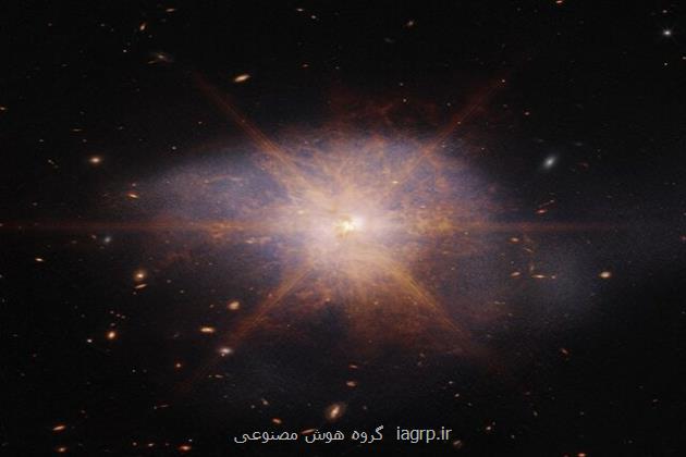 تصویر جدید جیمز وب از یک کهکشان بسیار درخشان