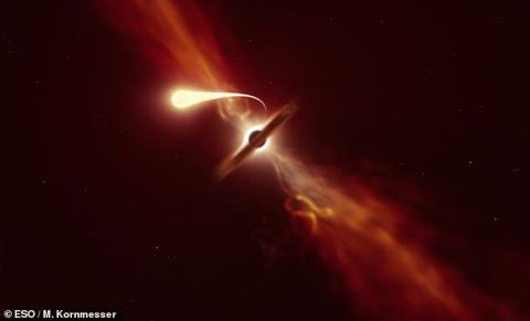 رصد لحظه كشته شدن یك ستاره توسط اسپاگتی فضایی بعلاوه فیلم