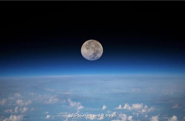 درخشش ماه كامل از منظر فضا